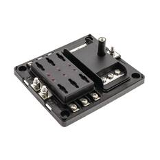6 WAY FUSE BOX ATS STANDARD BLADE FUSE BUS BAR & LED FAULT * REPLACES 54446BL *, , scanz_hi-res