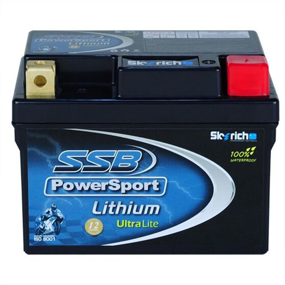 MOTORCYCLE AND POWERSPORTS BATTERY LITHIUM ION PHOSPHATE 12V 150CCA BY SSB HIGH PERFORMANCE, , scanz_hi-res