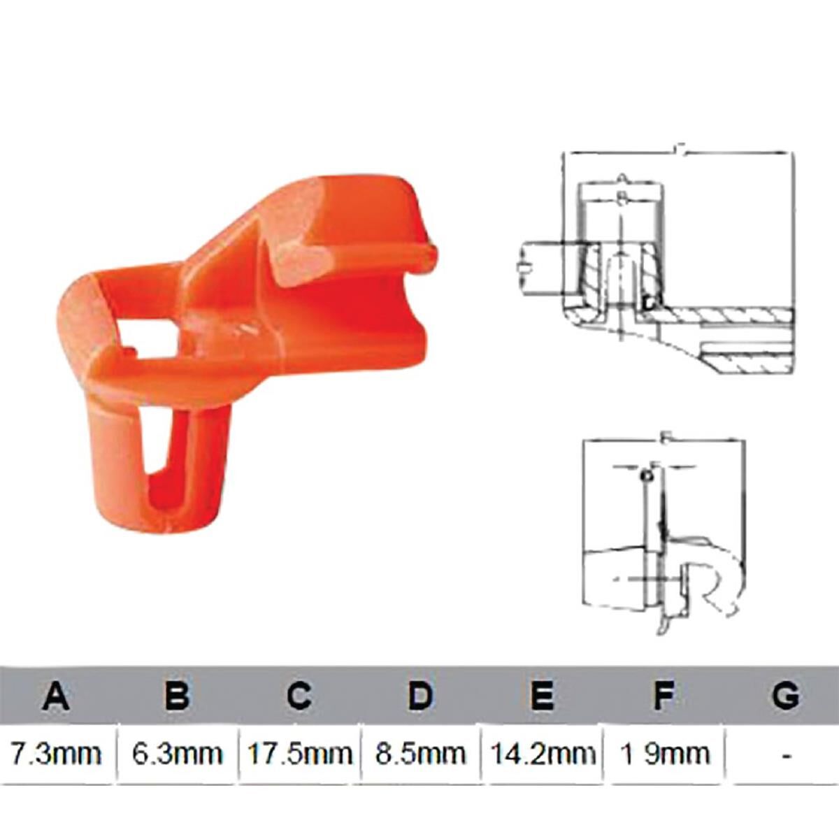 PKT 10 DOOR LOCK CLIP UNIVERSAL  JAYLEC, , scanz_hi-res