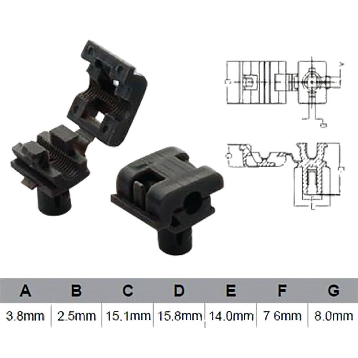 PKT 10 DOOR LOCK CLIP UNIVERSAL  JAYLEC, , scanz_hi-res