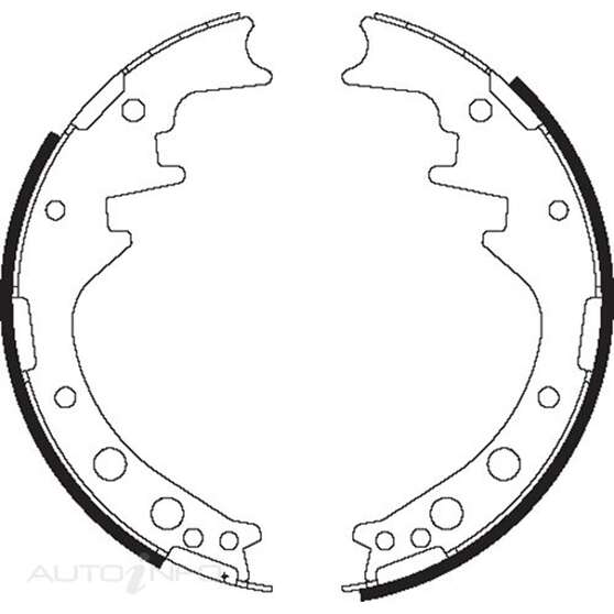 BENDIX BRAKE SHOES, , scanz_hi-res