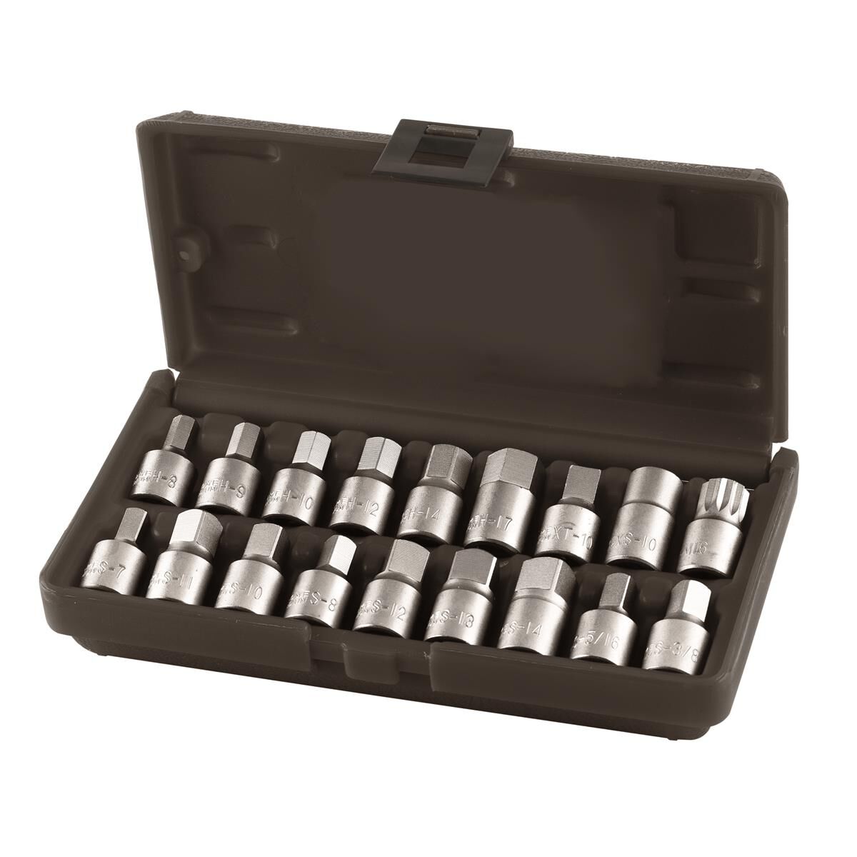OIL DRAIN PLUG SOCKET SET 18PC, , scanz_hi-res