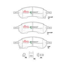 DBA SP PERFORMANCE BRAKE PADS [ FORD RANGER / VW AMAROK 3.0L V6 2022 - ON R, , scanz_hi-res