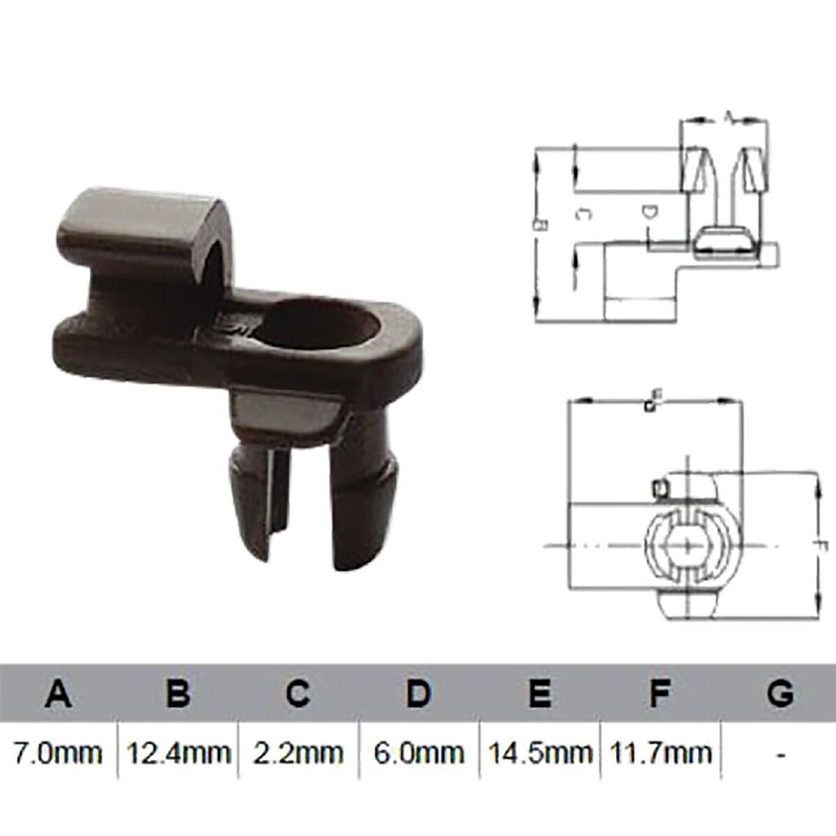 PKT 10 DOOR LOCK CLIP UNIVERSAL  JAYLEC, , scanz_hi-res