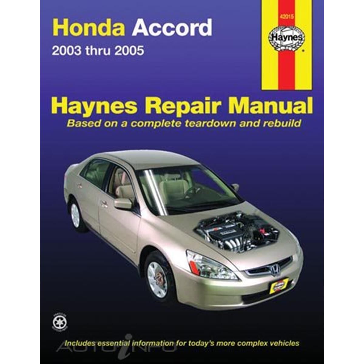 HONDA ACCORD HAYNES REPAIR MANUAL COVERING ALL MODELS FOR 2003 THRU 2012, , scanz_hi-res