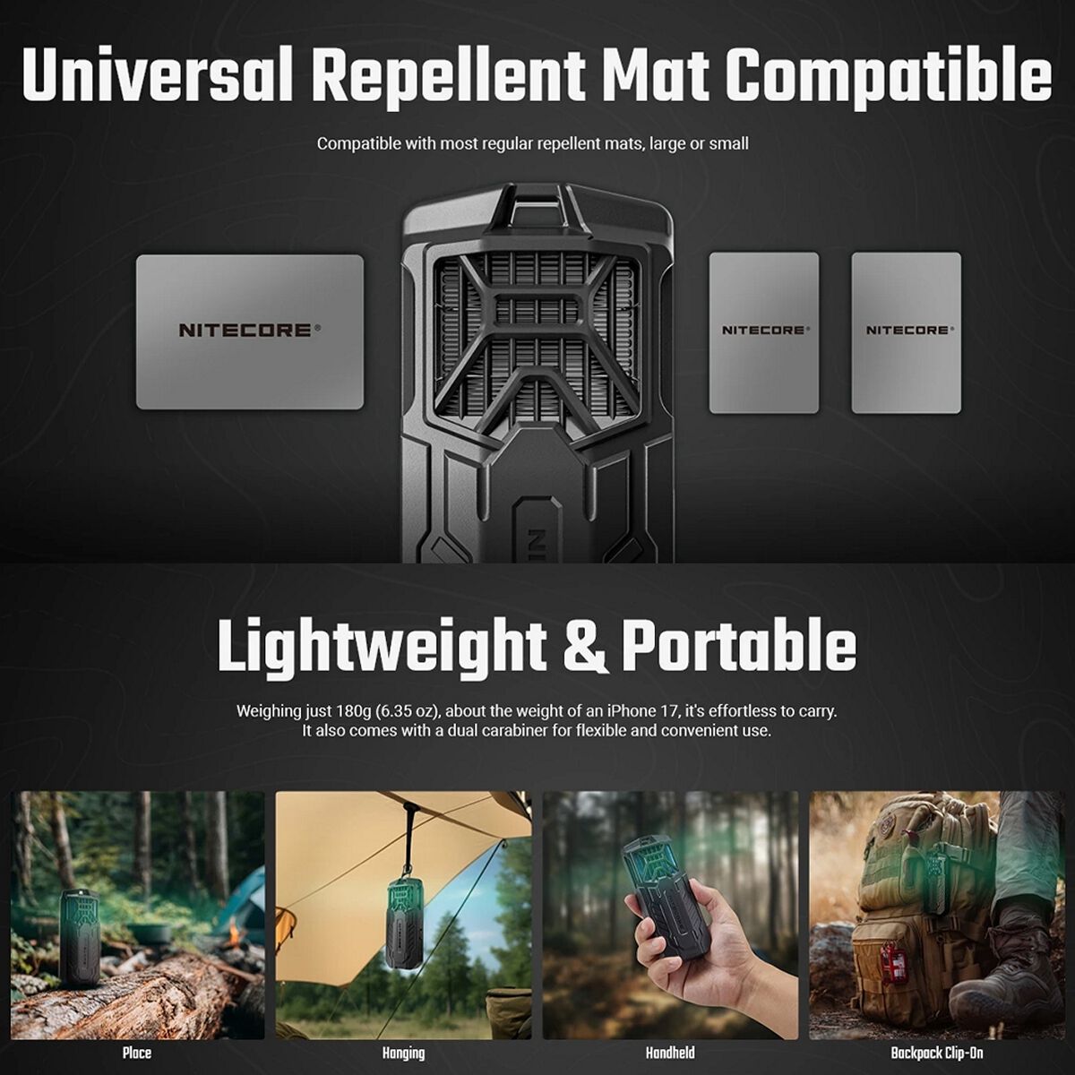 NITECORE MULTIPURPOSE PORTABLE ELECTRONIC REPELLER, , scanz_hi-res
