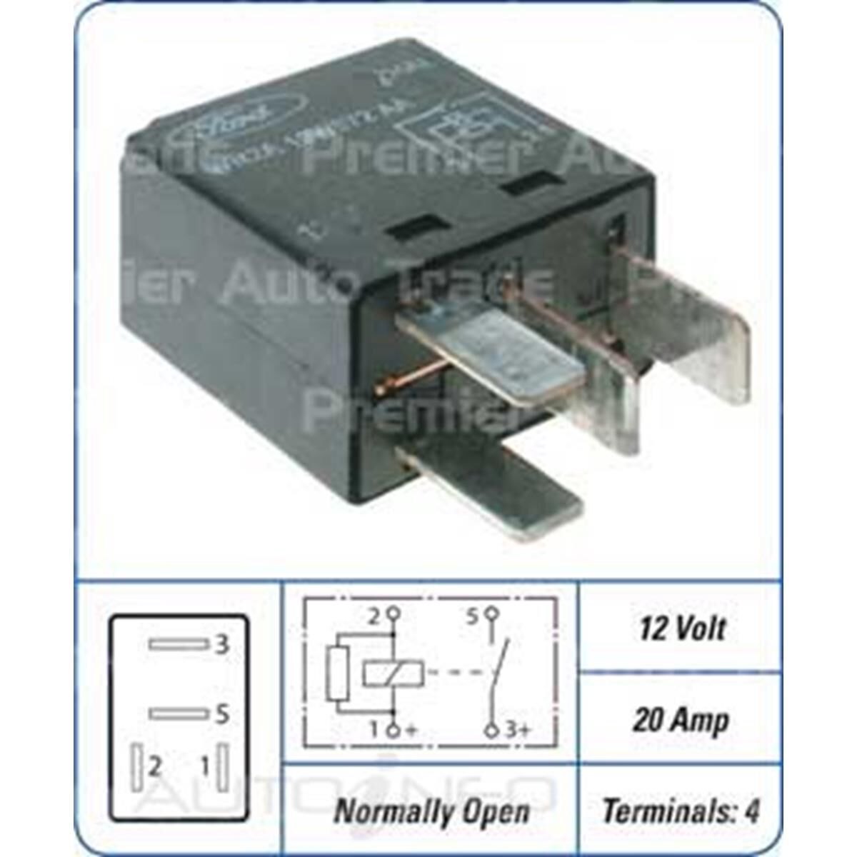 FORD RELAY SMALL 4 PIN, , scanz_hi-res
