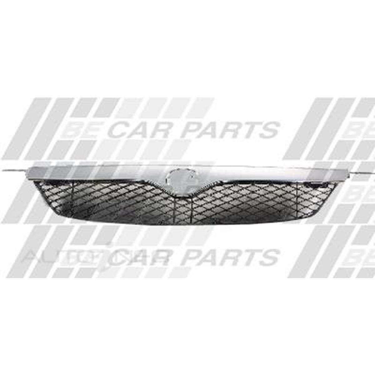 GRILLE - MAT BLACK - W/CHRM MOULDING, , scanz_hi-res