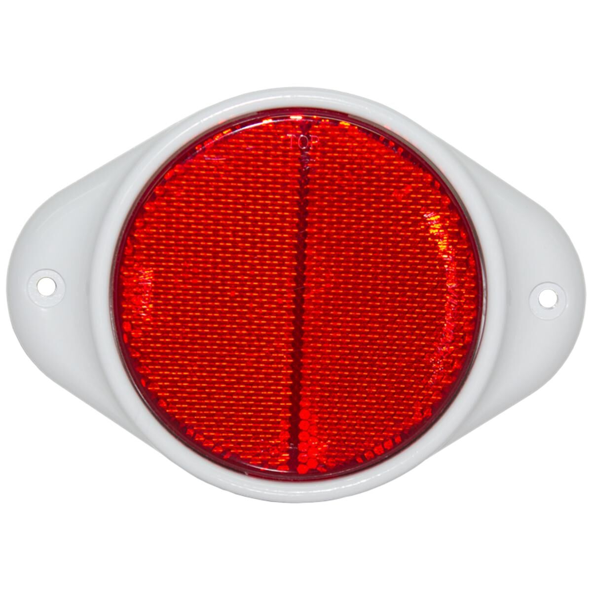 SCREW ON RED REFLECTOR/WHITE BASE, , scanz_hi-res