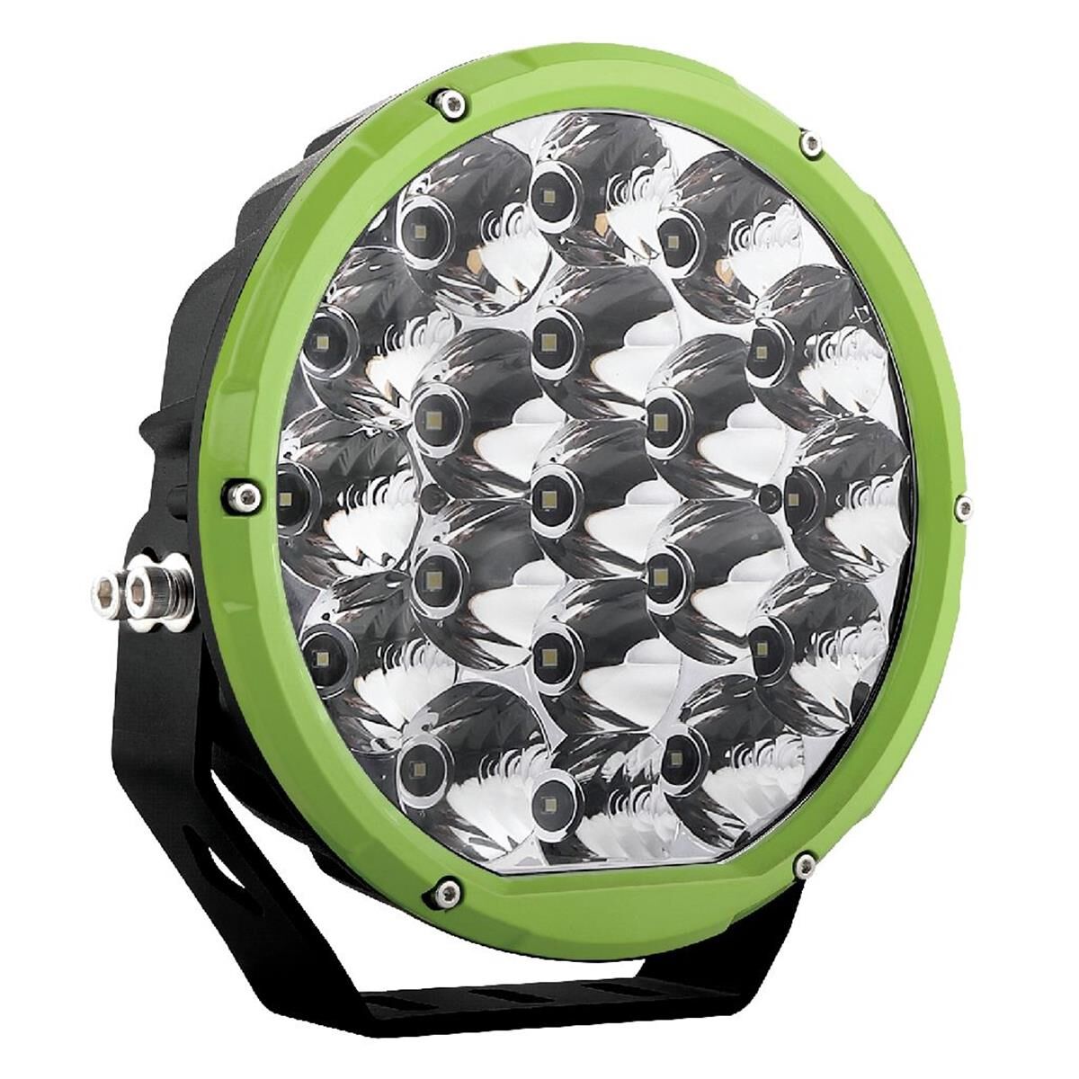 7" RND LED DRIVING LAMP DRIVNG BEAM 9-36V 106W 19 LED's GREEN 11,000Lms, , scanz_hi-res