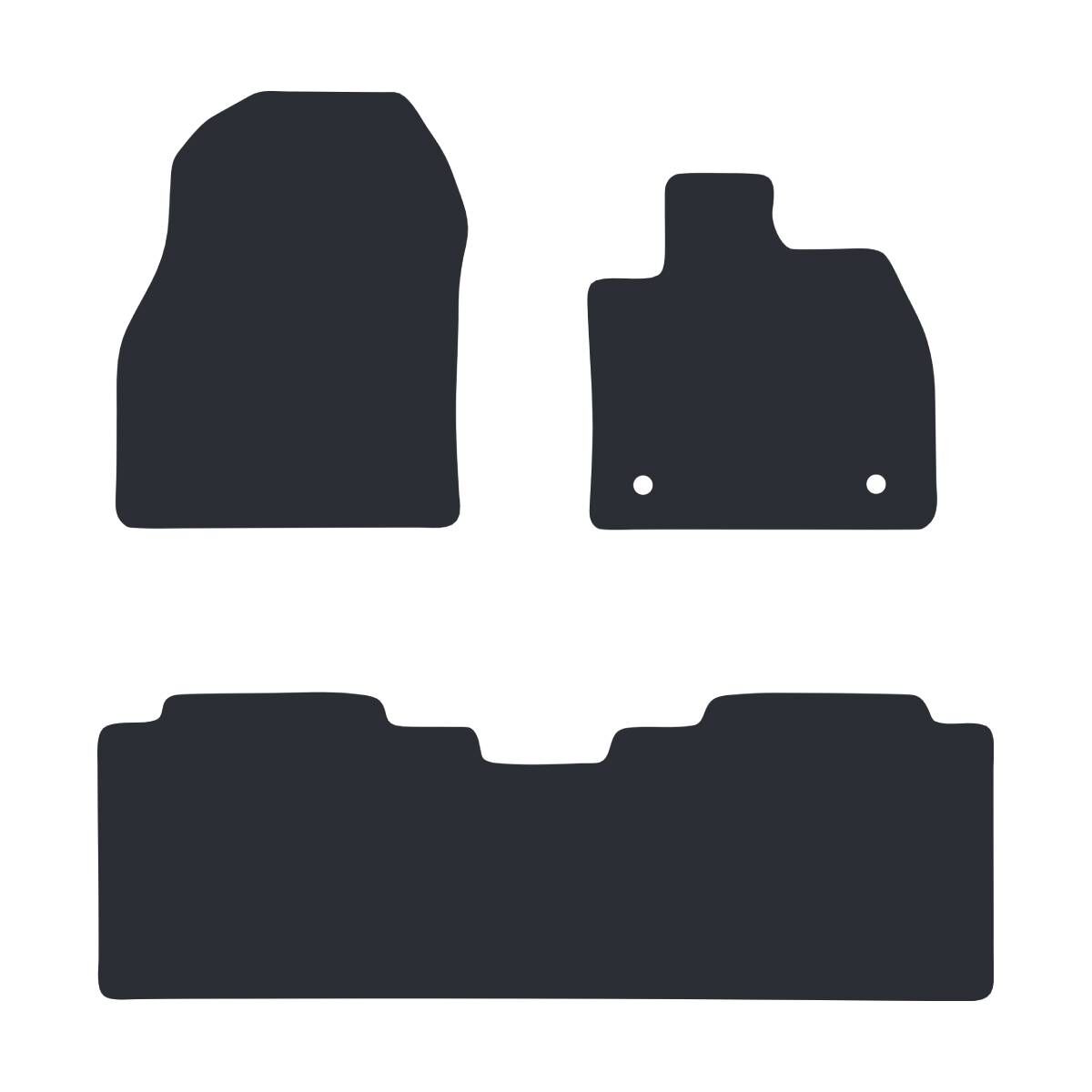 EXECUTIVE RUBBER CAR MATS FOR TOYOTA BZ4X FACELIFT 2WD 2025+, , scanz_hi-res
