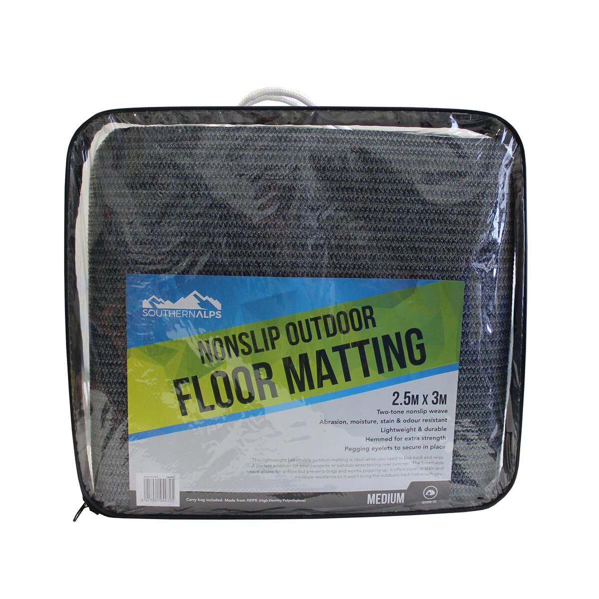 SOUTHERN ALPS BLUE & GREY FLOOR MAT 2.5MX 3M, , scanz_hi-res