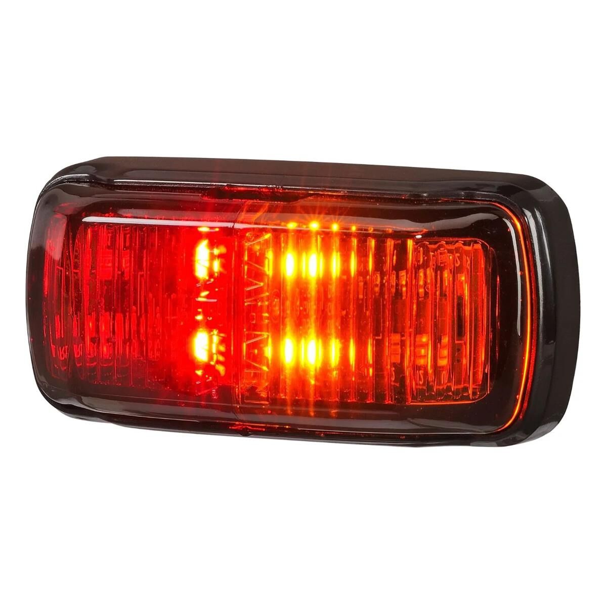 9-33V MDL64 LED SIDE MARKER RED AMBER 0.5M BLACK BASE, , scanz_hi-res