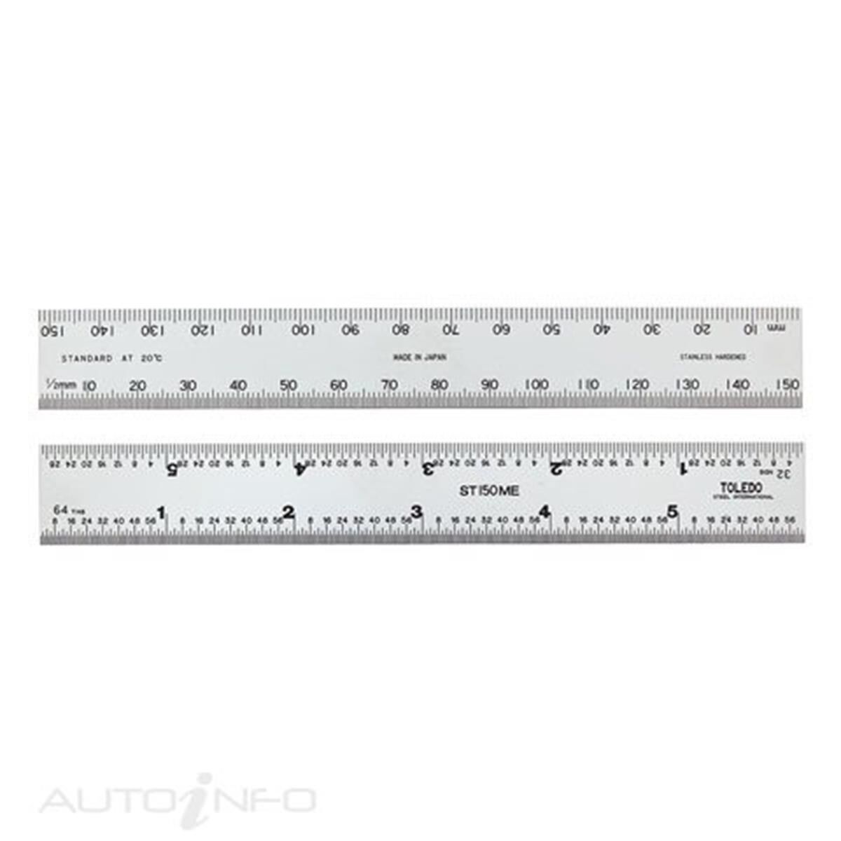 TOLEDO S/STEEL RULE 150MM/6 INCH, , scanz_hi-res