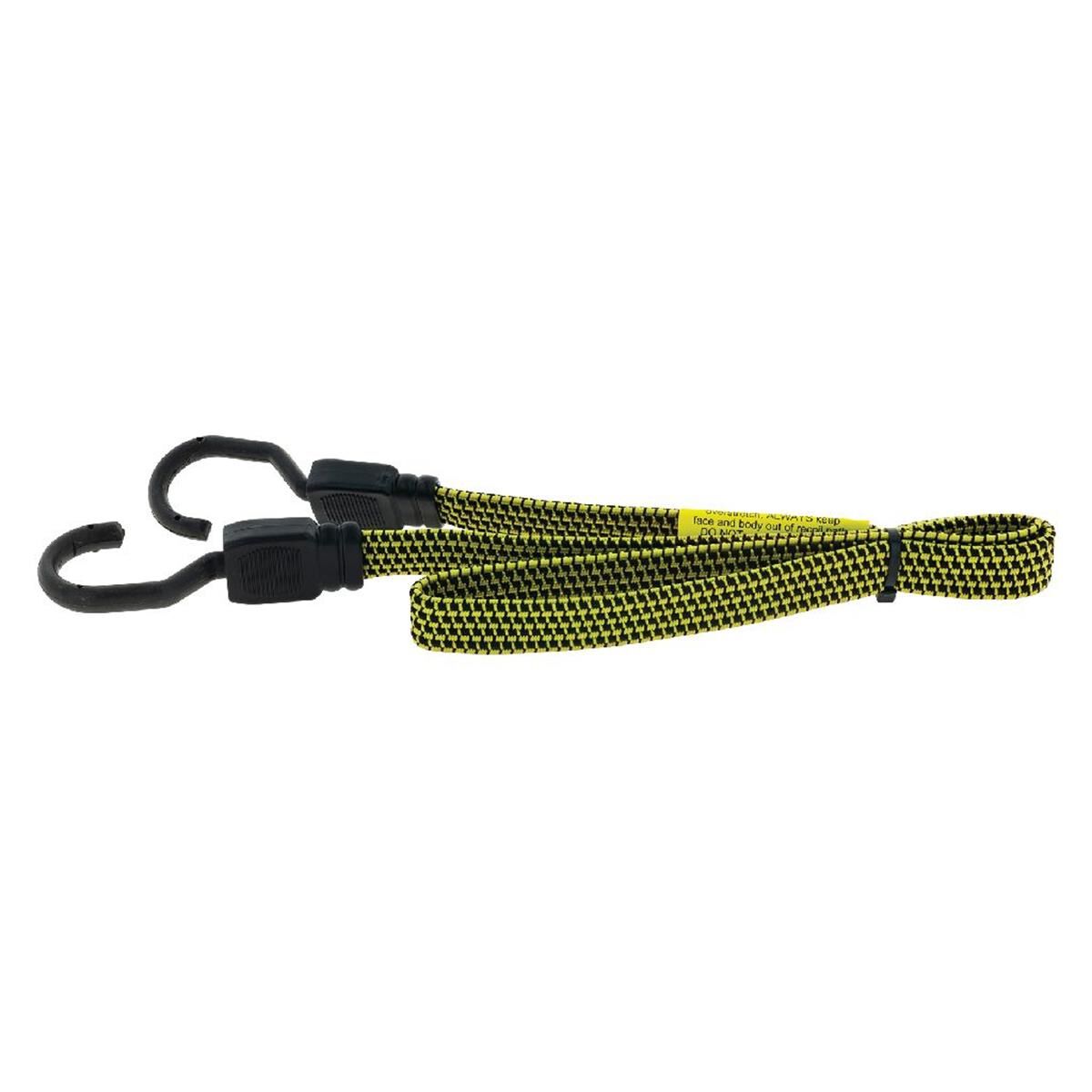 FAT BUNGEE 100CM YELLOW NON SCRATCH HOOKS, , scanz_hi-res