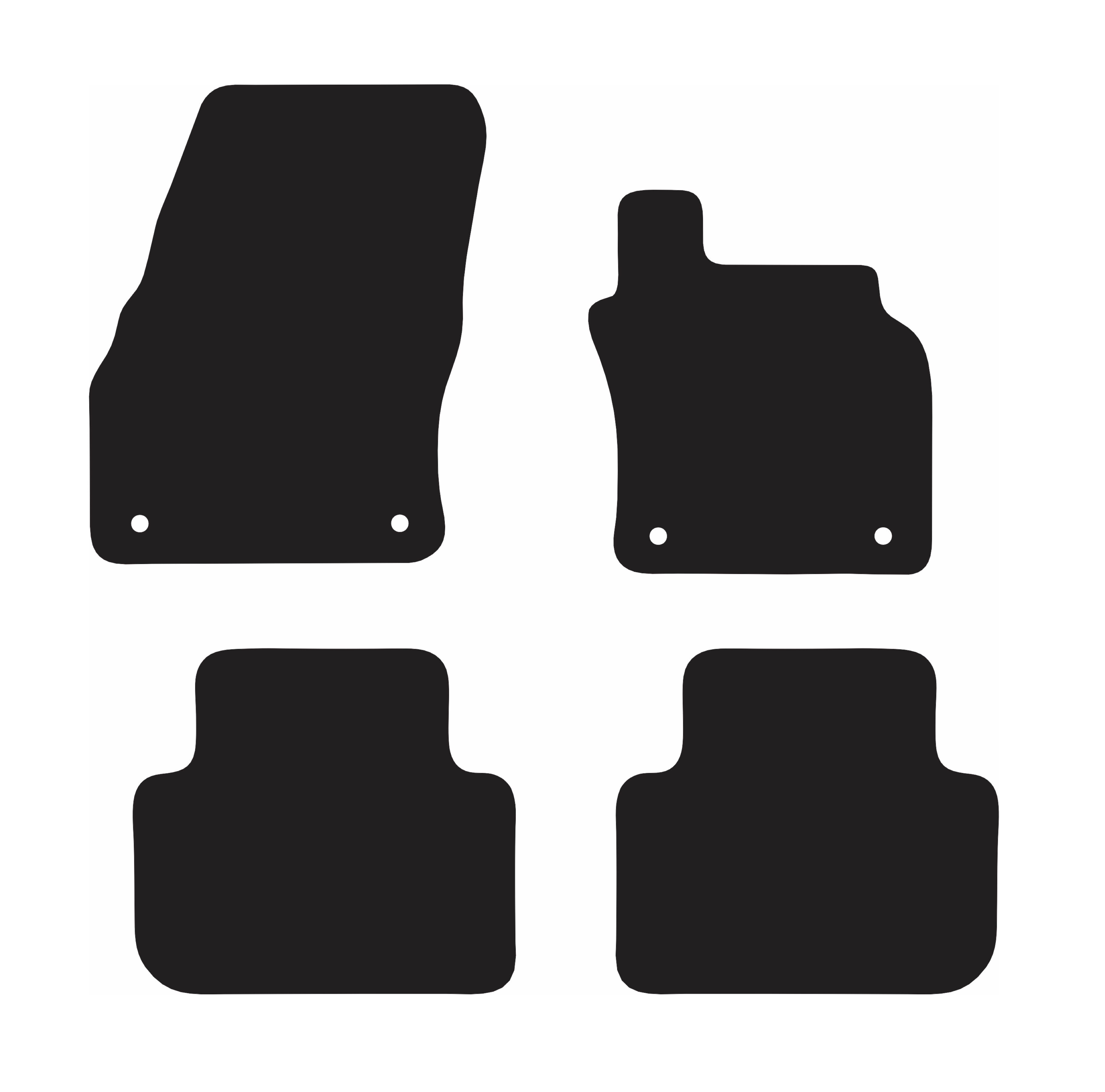 LUXURY CARPET CAR MATS FOR AUDI Q3 (2ND GEN) 2018 ONWARDS, , scanz_hi-res