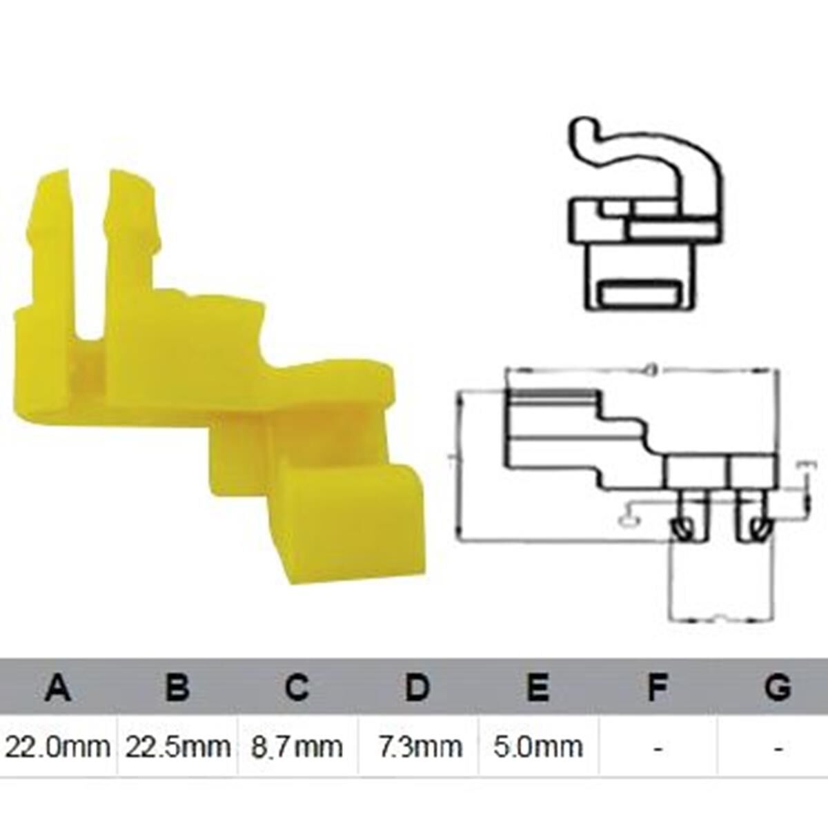 PKT 10 DOOR LOCK CLIP UNIVERSAL              RH SIDE  JAYLEC, , scanz_hi-res