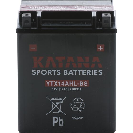 YTX14AHL-BS Katana Motorcycle Battery, , scanz_hi-res