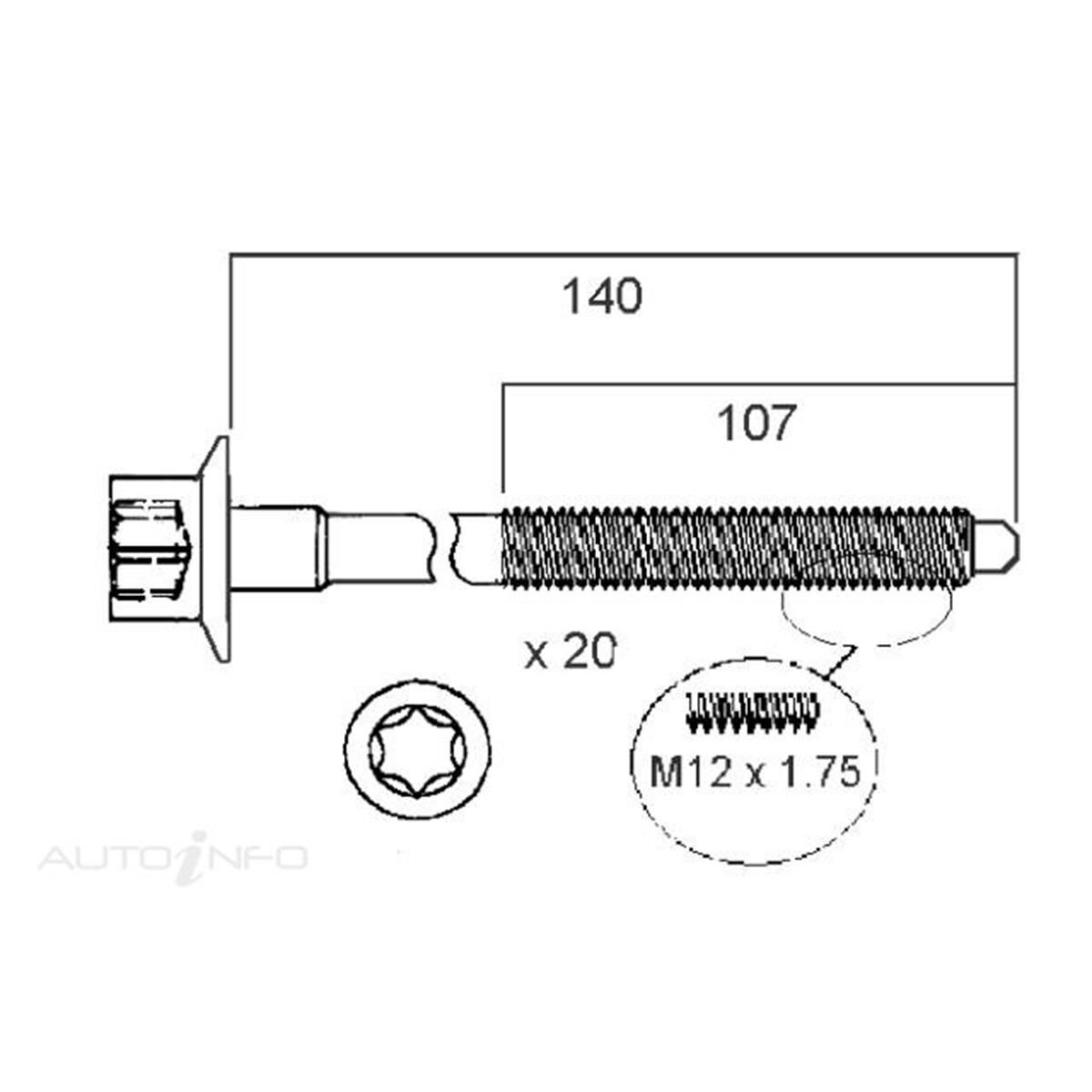 HEAD BOLT SET FORD 4000, , scanz_hi-res
