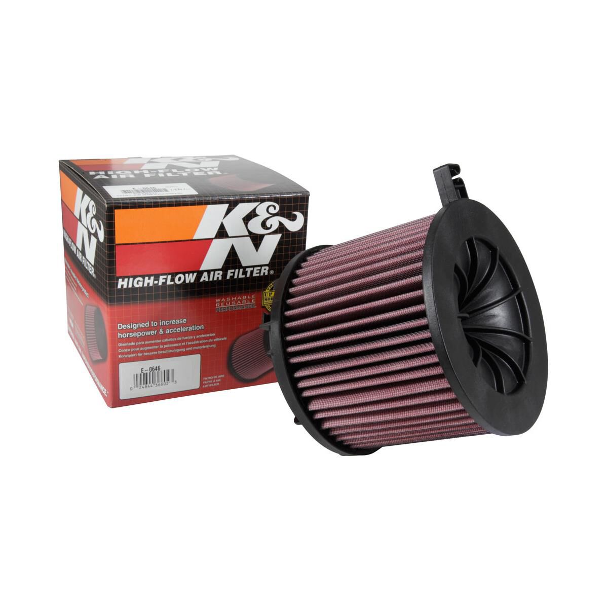 E-0646 K&N REPLACEMENT AIR FILTER, , scanz_hi-res