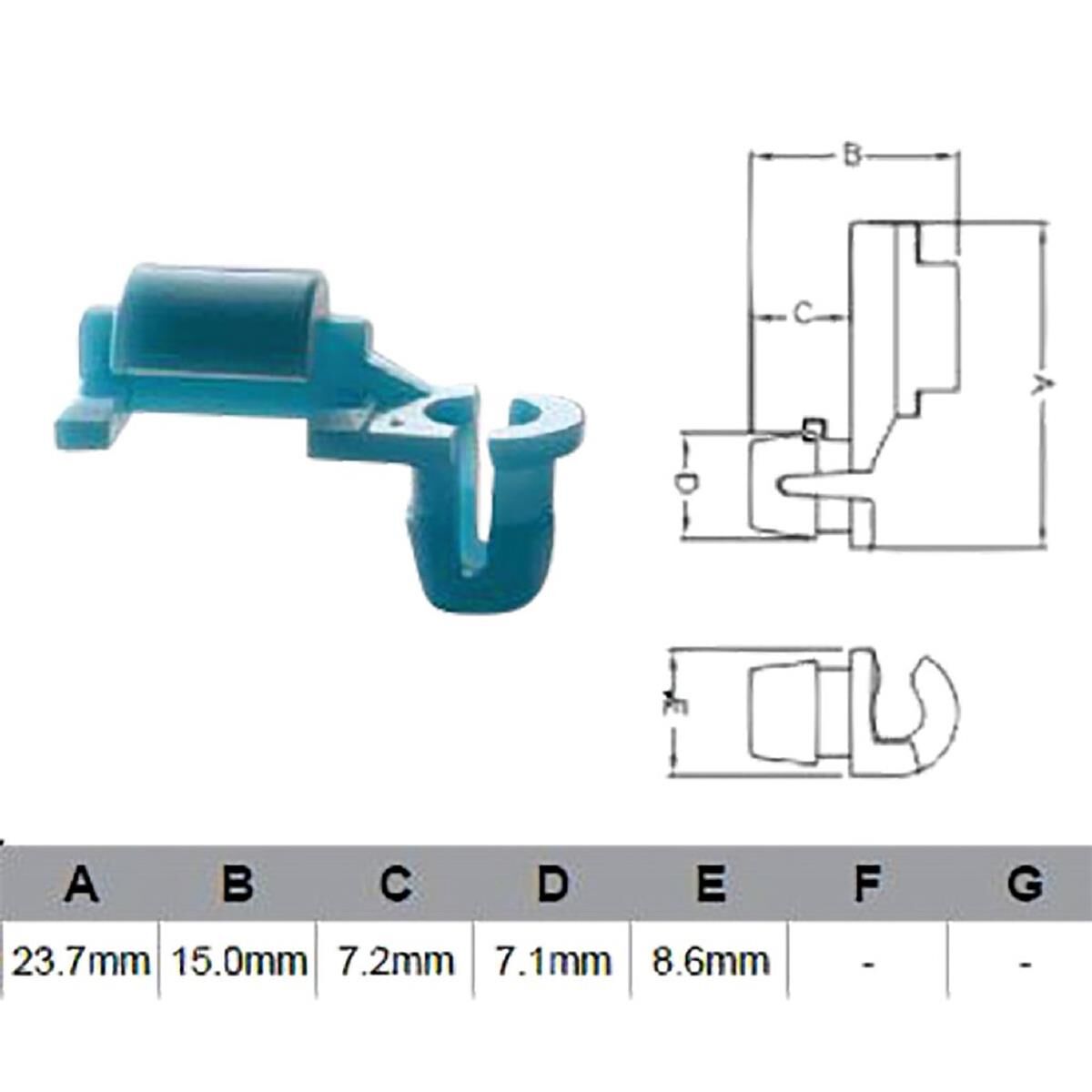 PKT 10 DOOR LOCK CLIP TOYOTA  JAYLEC, , scanz_hi-res