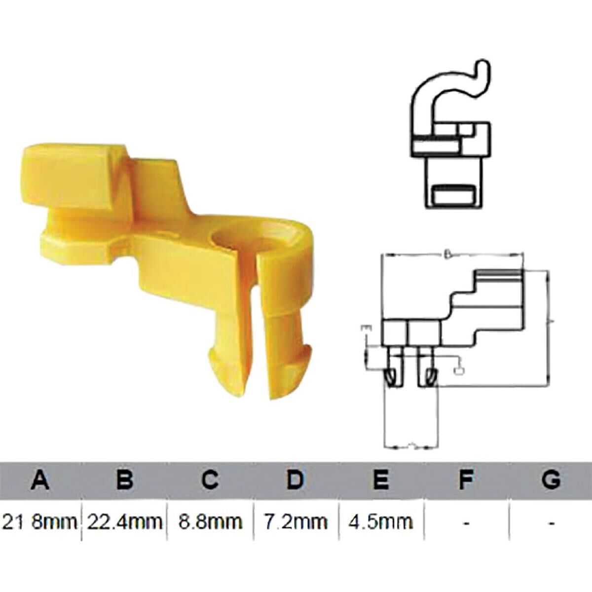PKT 10 DOOR LOCK CLIP TOYOTA  JAYLEC, , scanz_hi-res