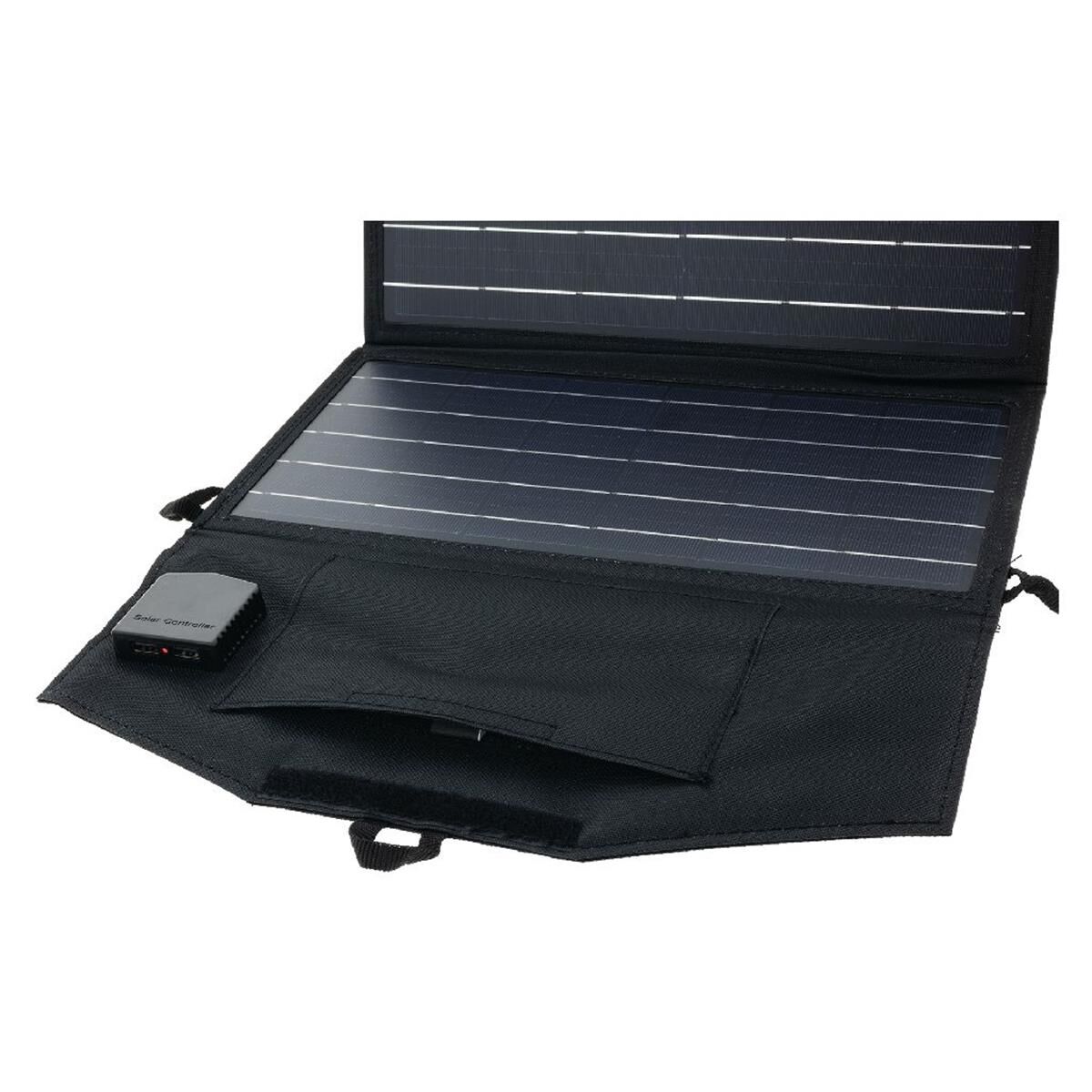 20W PORTABLE FOLD SOLAR PANEL 560mm x 355mm x 15mm BLACK, , scanz_hi-res