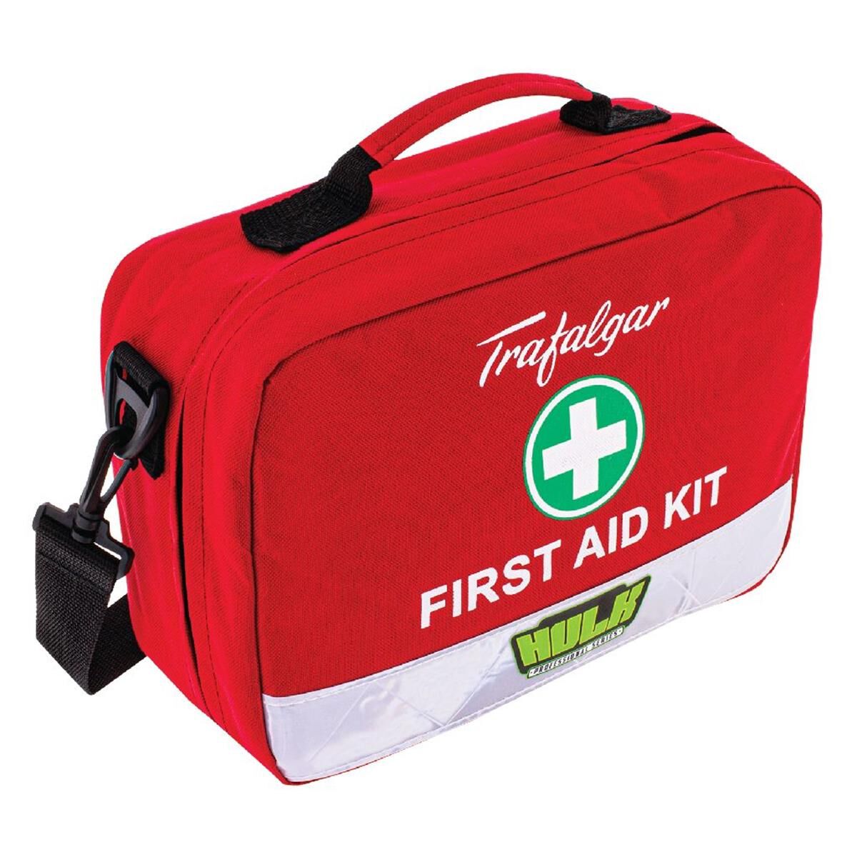 WORKPLACE FIRST AID KIT WP1 SOFT RED DURABLE CASE              HULK PROFESSIONAL, , scanz_hi-res