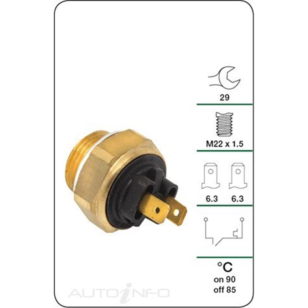 (TFS020NZ)TRIAUS THERMO FAN SWITCH, , scanz_hi-res
