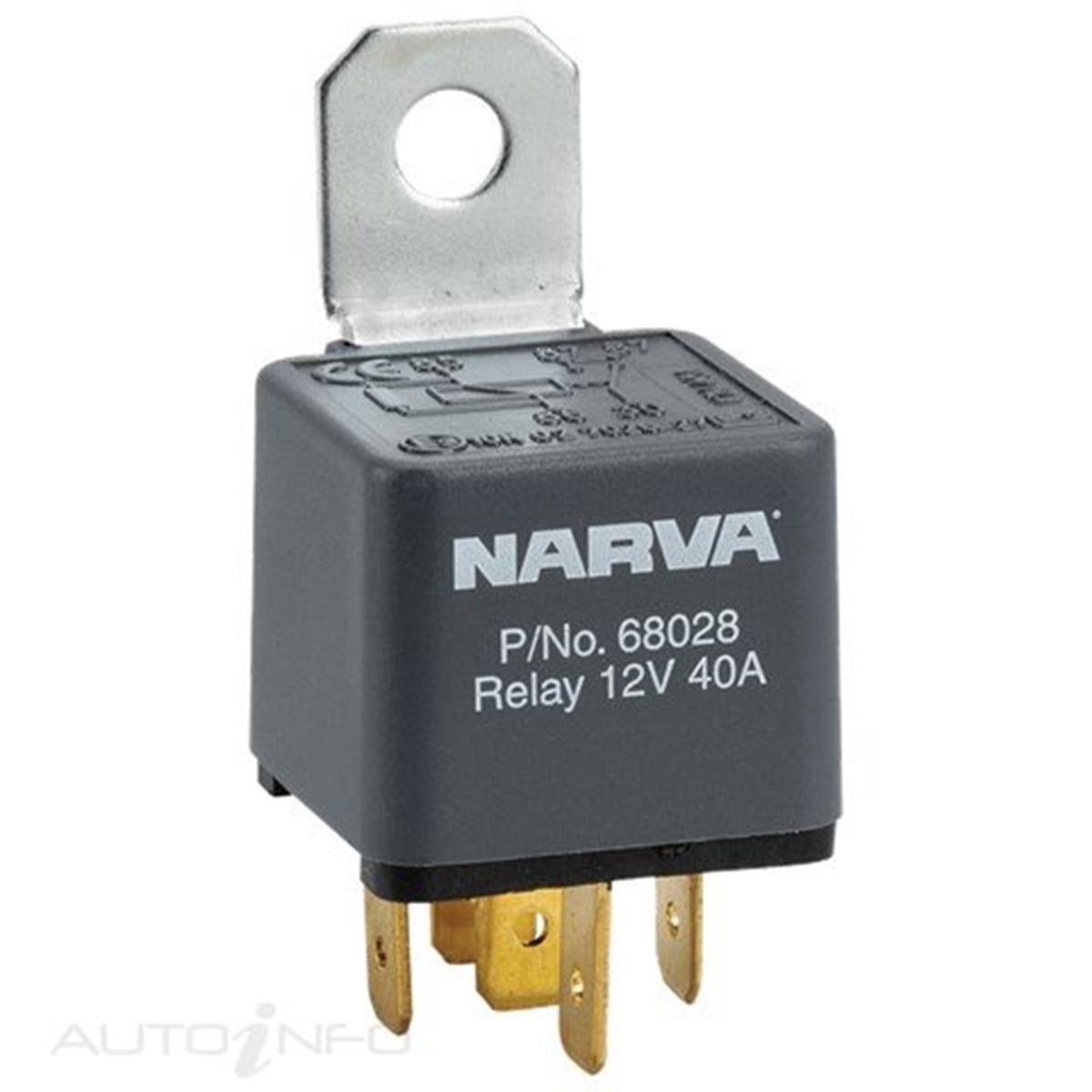 RELAY 24V 30AMP 5 PIN RESISTOR, , scanz_hi-res