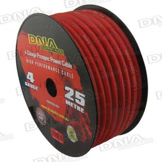DNA CABLE 4 GAUGE POWER CABLE RED 25MTR, , scanz_hi-res