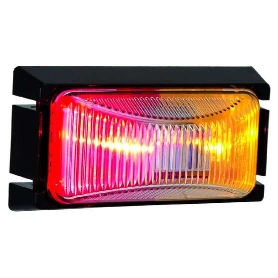 LED SIDE MARKER LAMP RED/AMBER 12/24V BLACK BASE 74 x 38 x 26mm, , scanz_hi-res