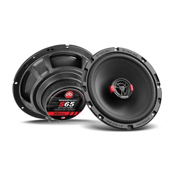 DB DRIVE 6.5" SPEAKERS 65W RMS PAIR SPEED SERIES COAXIAL, , scanz_hi-res