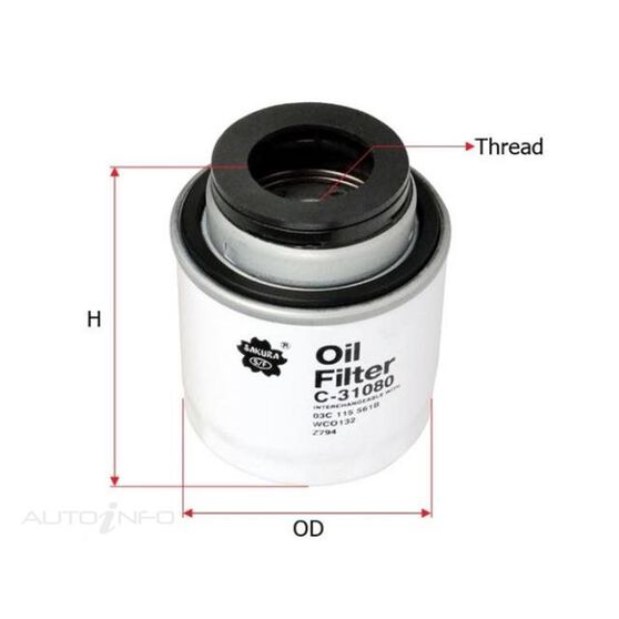 OIL FILTER REPLACES Z794, , scanz_hi-res