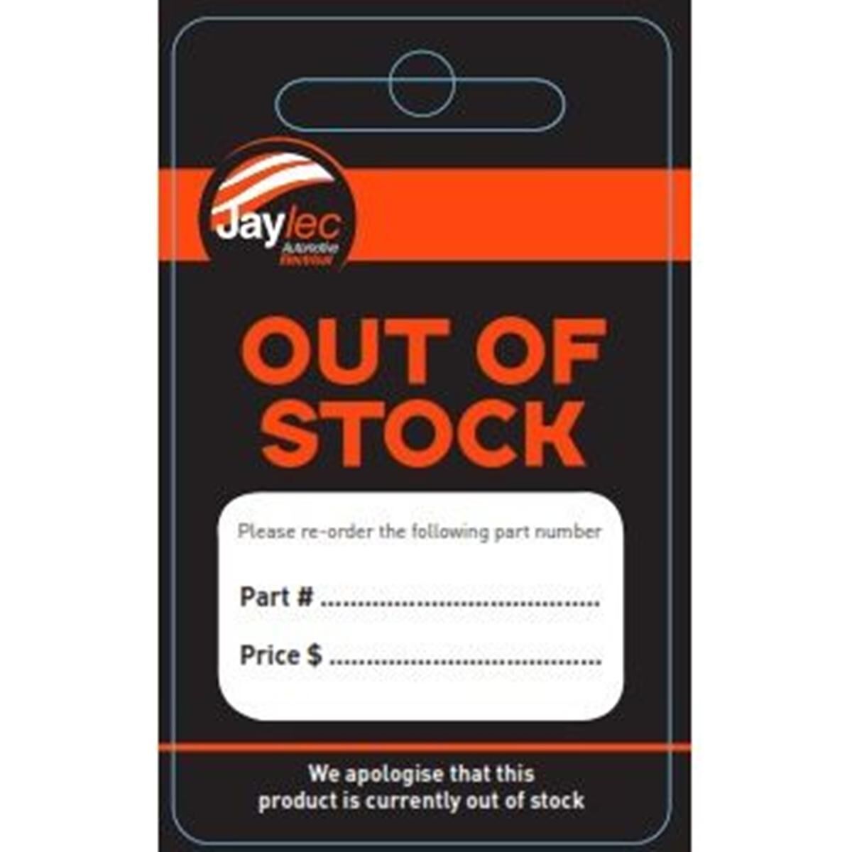 JAYLEC OUT OF STOCK HANG CARDS, , scanz_hi-res