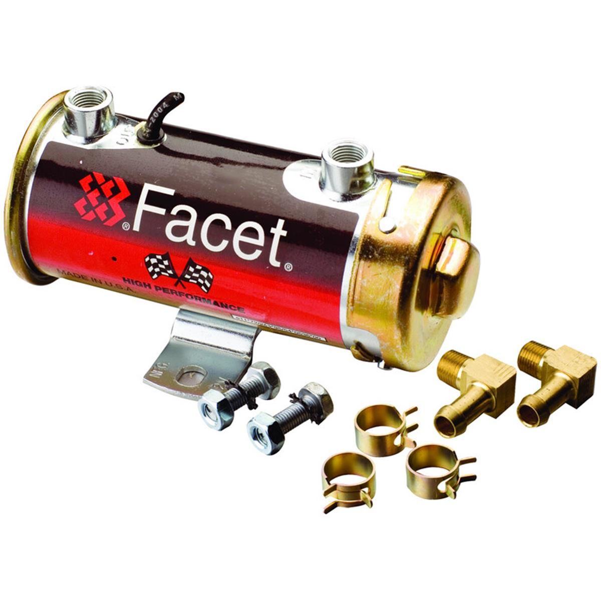 FACET FUEL PUMP 12V CYLINDRICAL BLISTER PK Ashdown x-ref 27-20089B, , scanz_hi-res
