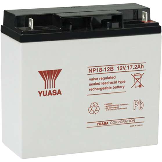 NP18-12BFR Yuasa NP VRLA Battery, , scanz_hi-res