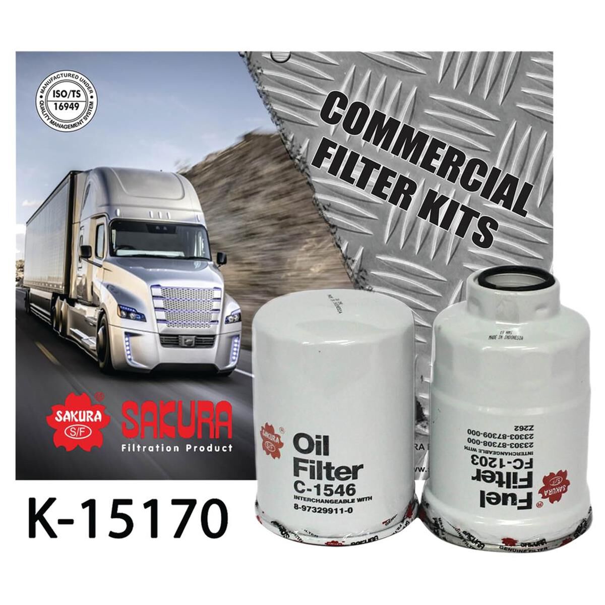 TRUCK FILTER KIT ISUZU 4HJ1 SITEC 125, , scanz_hi-res