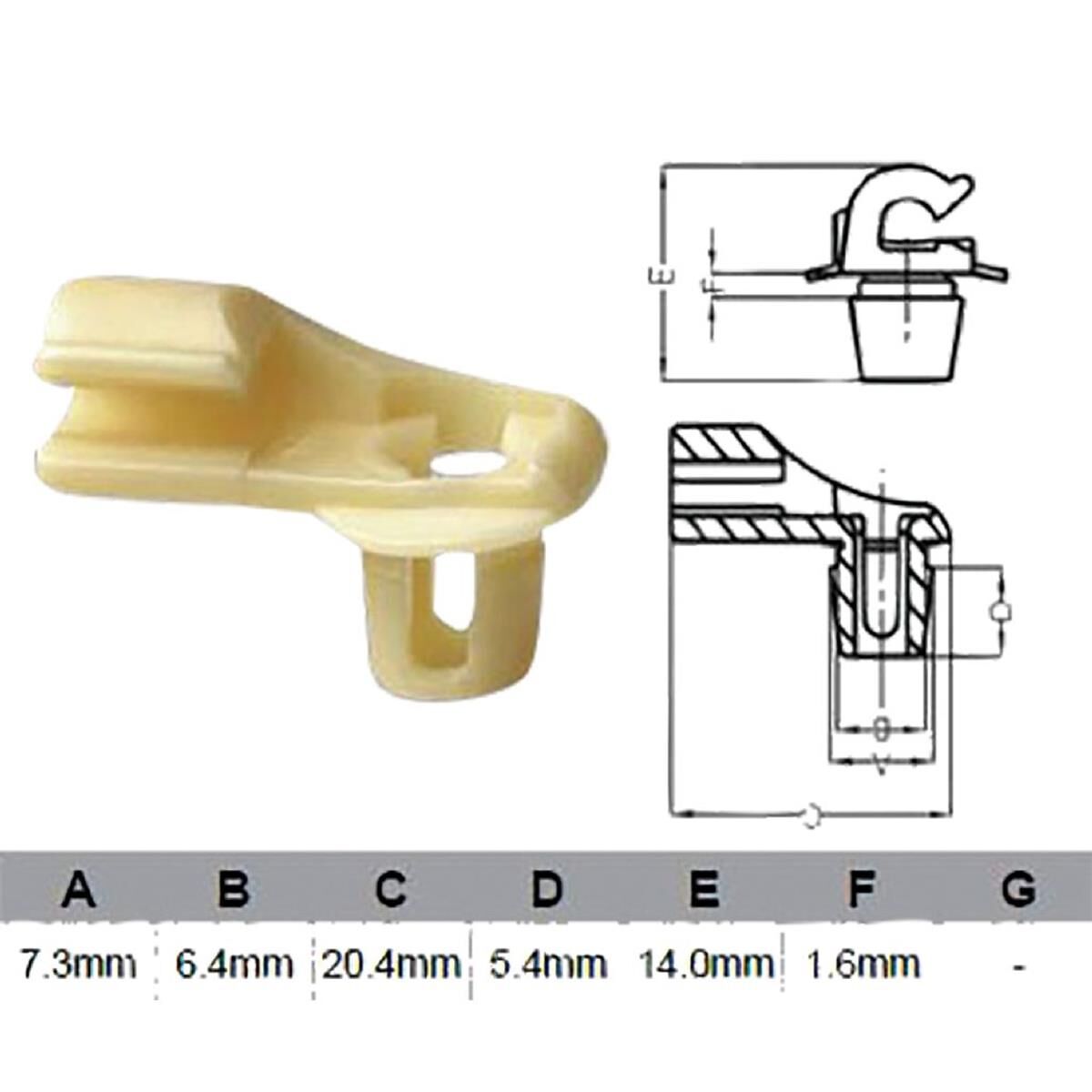 PKT 10 DOOR LOCK CLIP UNIVERSAL  JAYLEC, , scanz_hi-res