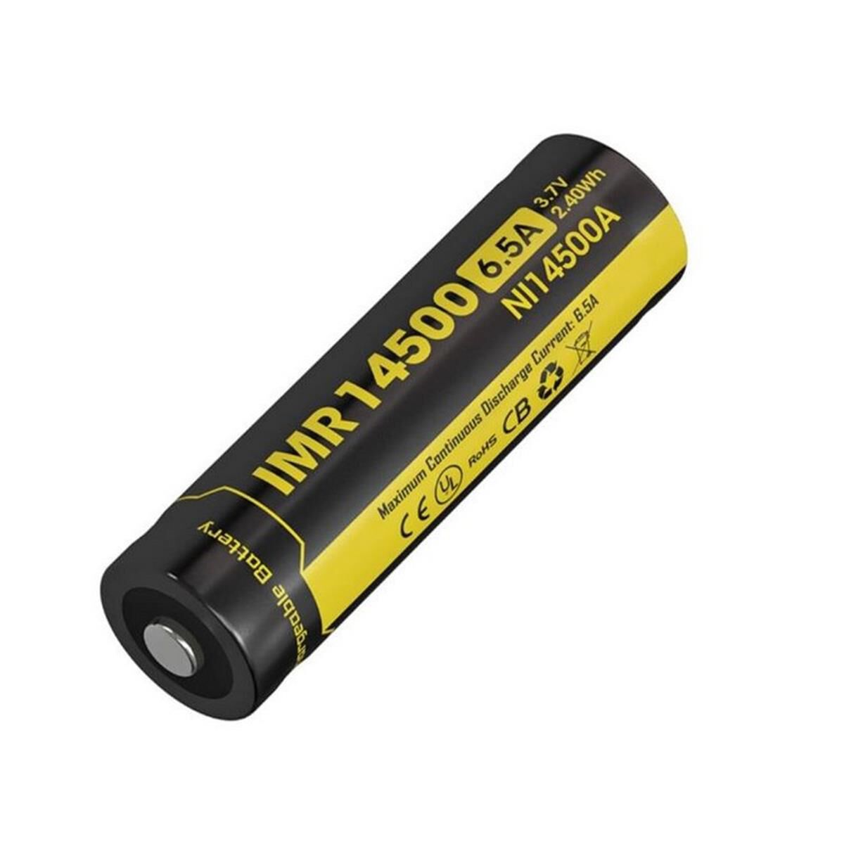 NITECORE LI-ION RECHARGEABLE IMR 14500 BATTERY (650mAh), , scanz_hi-res