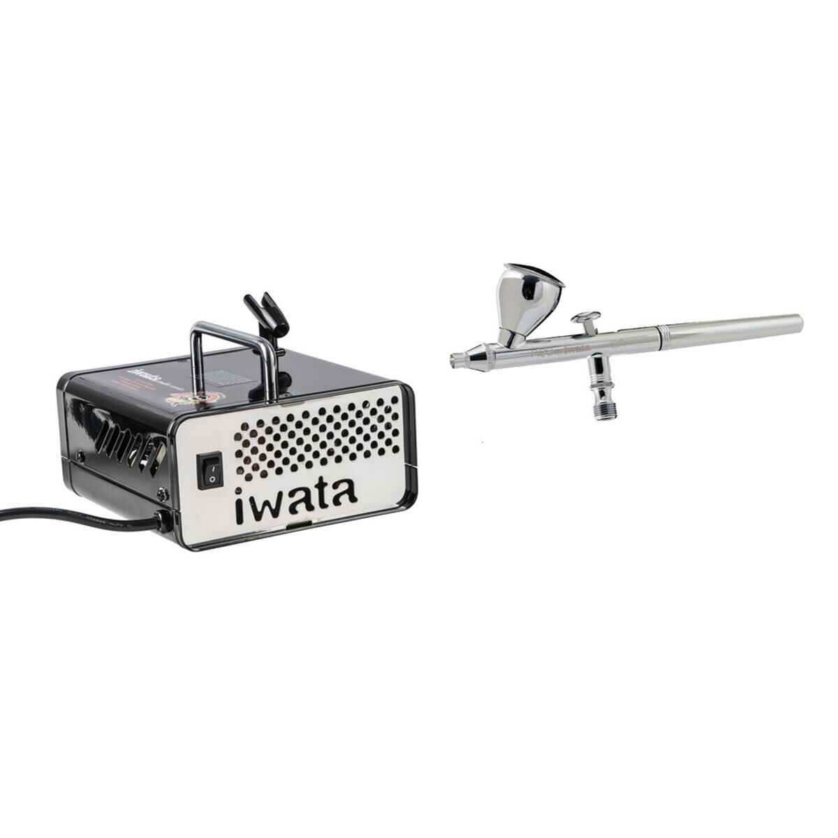 IWATA AIR BRUSH KIT CAKE HOME HP.CN + IS35 COMPRESSOR, , scanz_hi-res