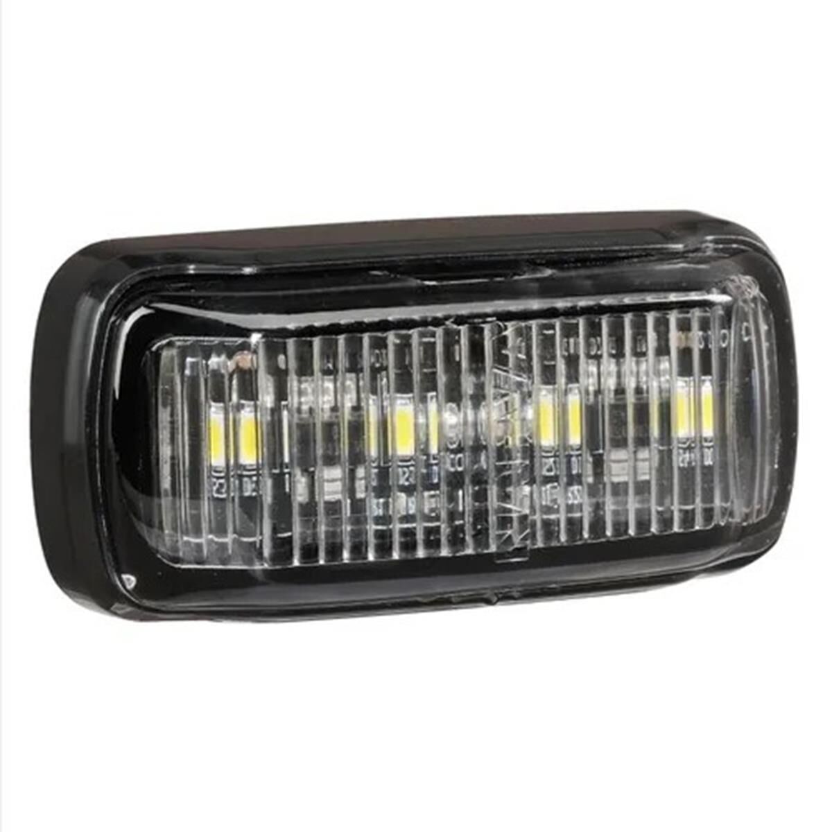 9-33V MDL64 LED FRONT MARKER WHITE 0.5M BLACK BASE, , scanz_hi-res