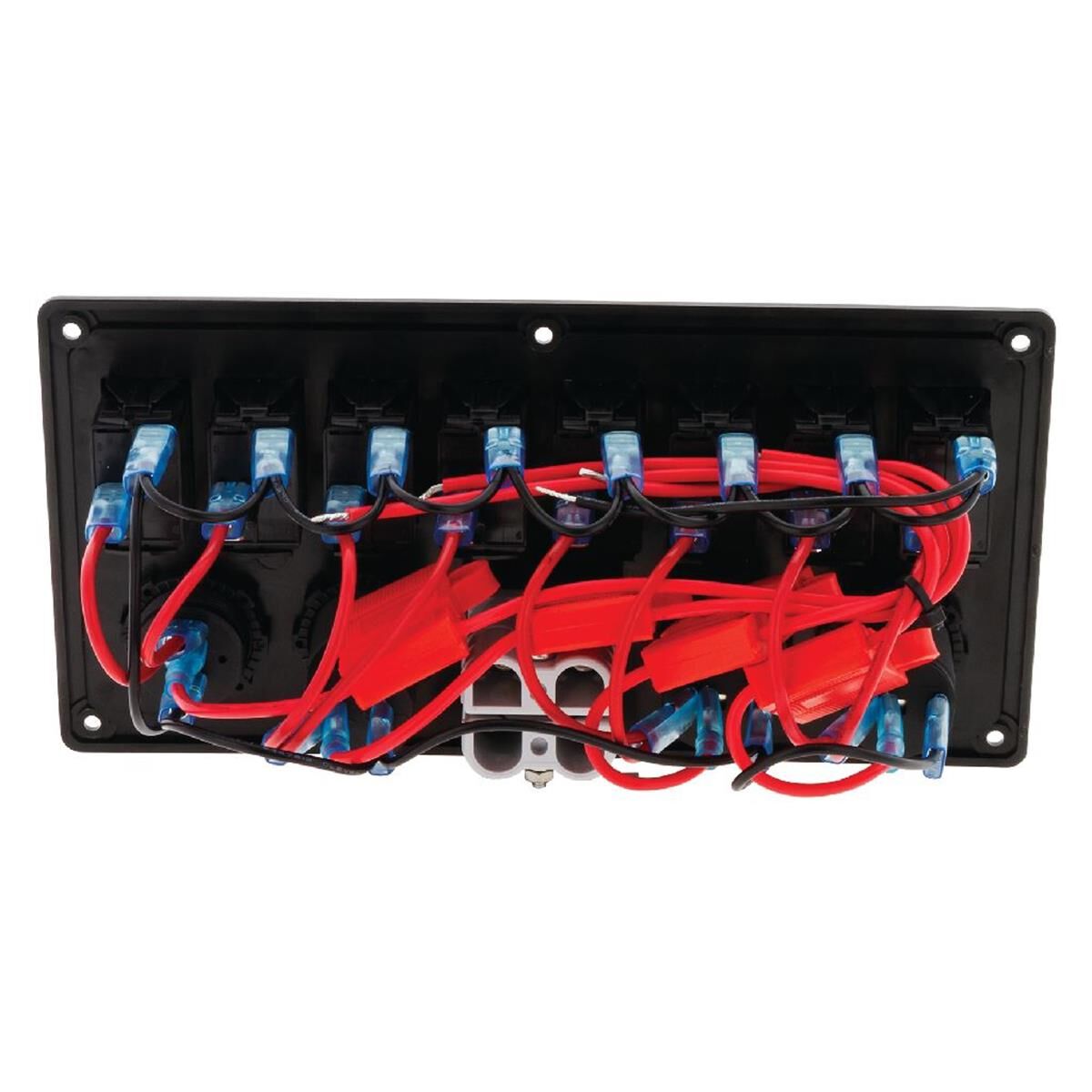 8 WAY SWITCH PANEL WITH 50A PLUGS ACC POWER SOCKETS & USB VOLTMETER, , scanz_hi-res