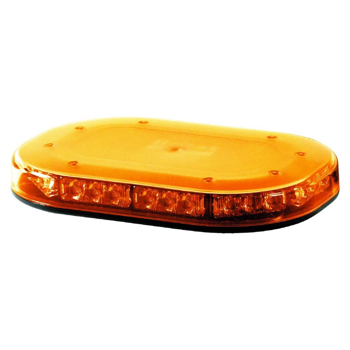LED AMBER MINI LIGHTBAR 12/24V PERMANENT MOUNT AMBER LENS 21x STROBE 1x ROTATE PTTNS  JAYLEC, , scanz_hi-res