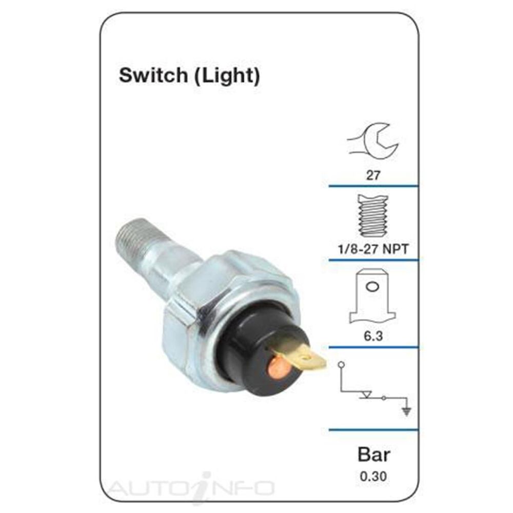 Tridon Oil Pressure Switch (Light) TPS068 Supercheap Auto New Zealand