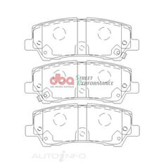 DBA SP PERFORMANCE BRAKE PADS [ Ford Mustang 2015 Single Piston R ], , scanz_hi-res