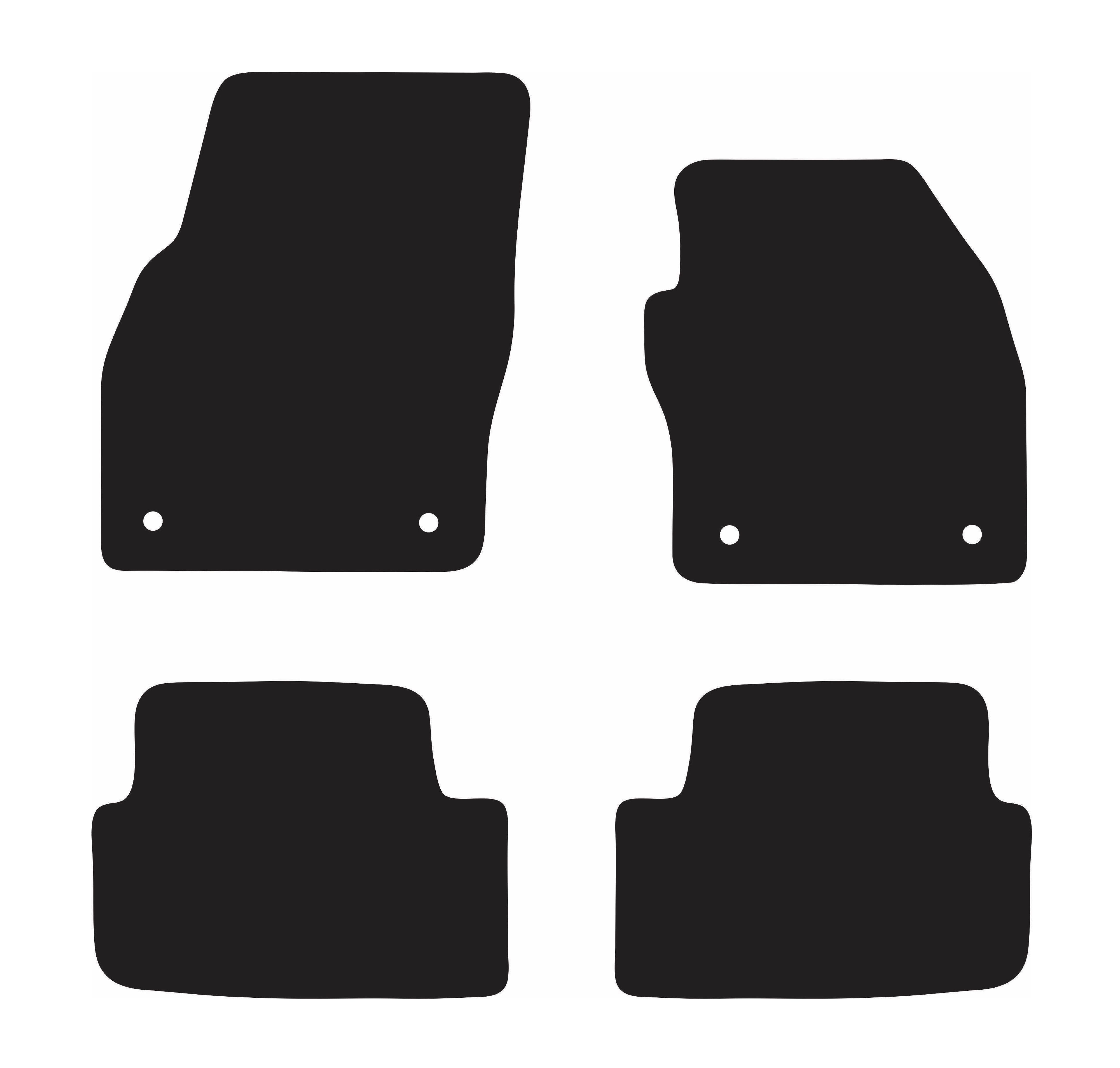 ECO CARPET CAR MATS FOR VOLKSWAGEN POLO (MK6) 2018 ONWARDS, , scanz_hi-res