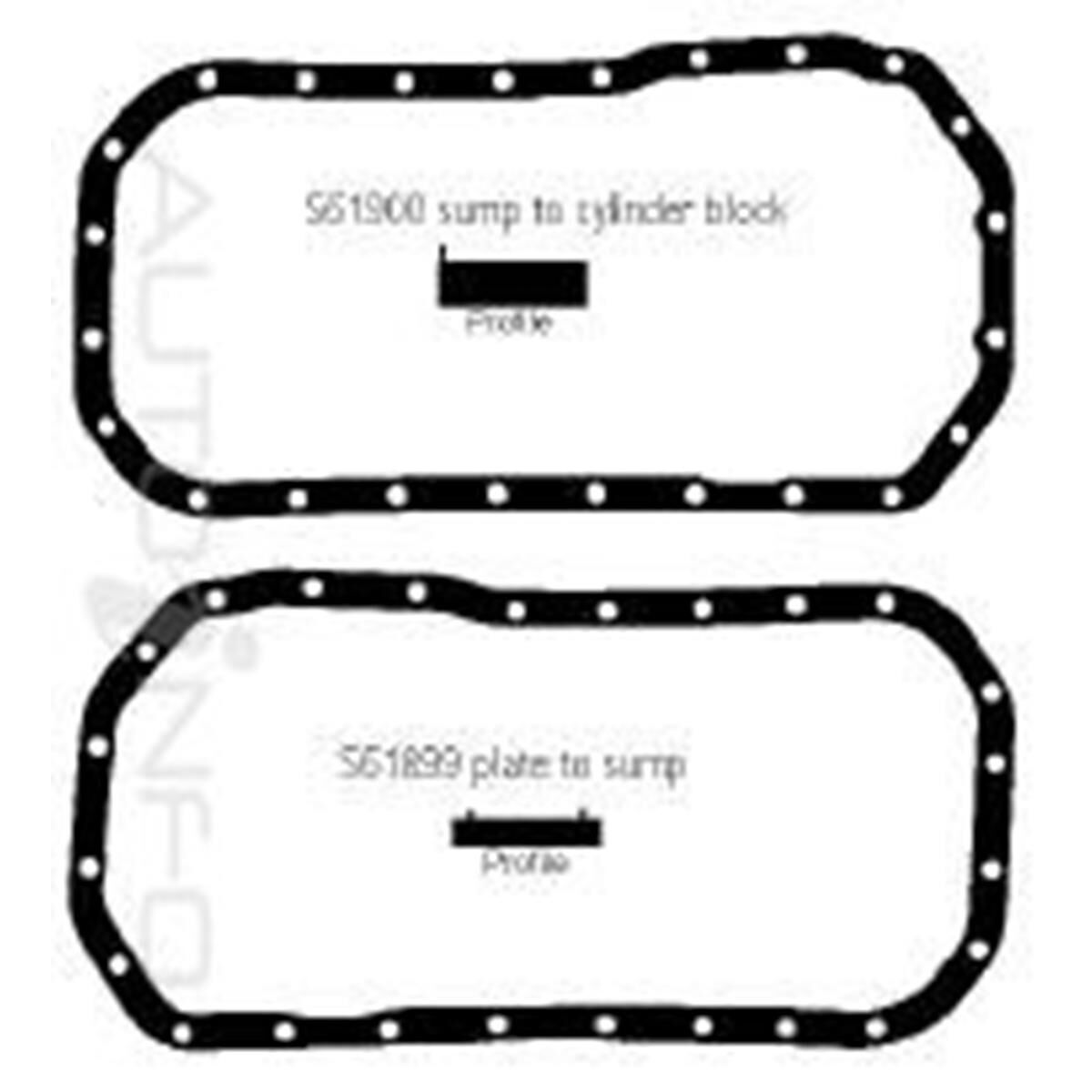 SUMP GASKET ISUZU 4BA1 4BC2 4BD1, , scanz_hi-res