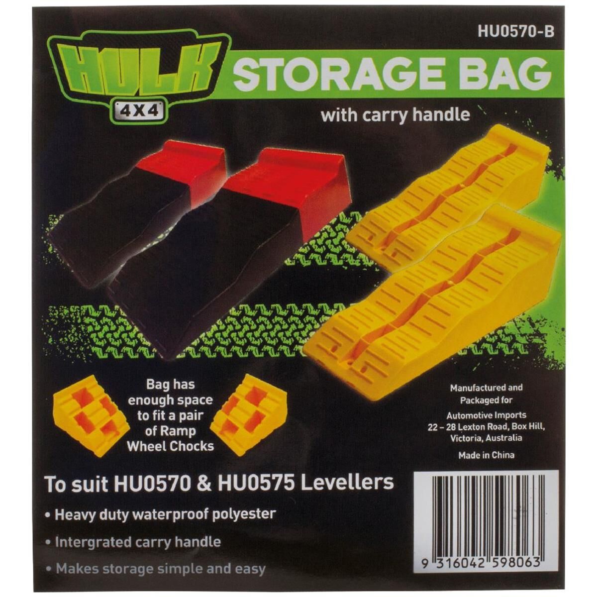 HULK STORAGE BAG HU0570 STORES RAMP AND CHOCK HU0570, HU0570-C, , scanz_hi-res