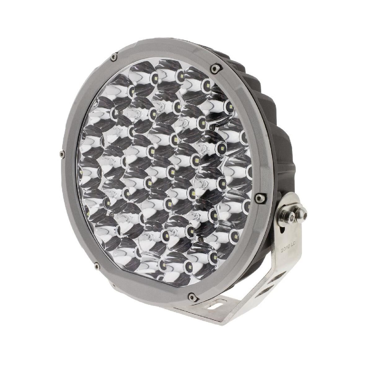 9" RND LED DRIVING LAMP DRIVNG BEAM 9-36V 160W 37 LEDs SILVR BEZEL 15,600Lms, , scanz_hi-res